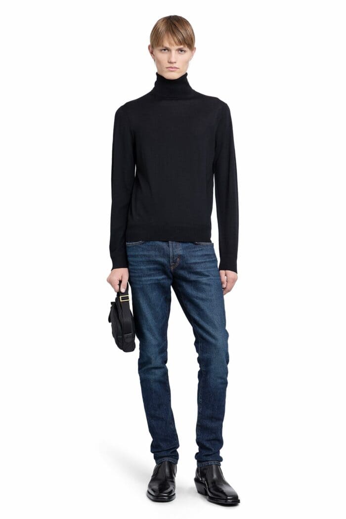 TOM FORD Fine Gauge Merino Roll Neck Sweater