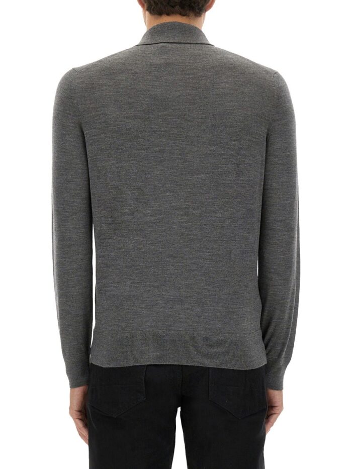 TOM FORD FINE MERINO VIRGIN WOOL POLO SHIRT
