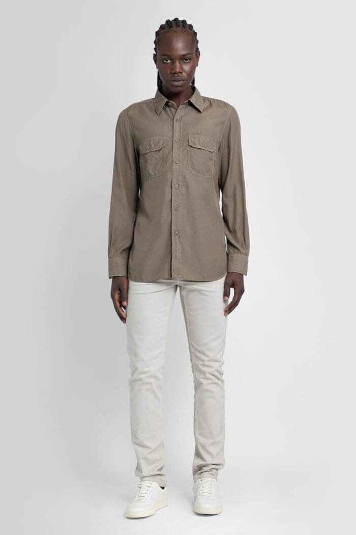 TOM FORD Fluid Light Twill Leisure Shirt