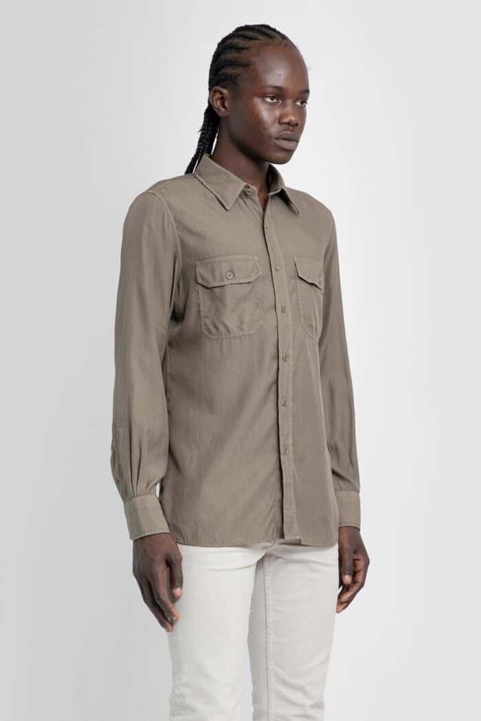 TOM FORD Fluid Light Twill Leisure Shirt