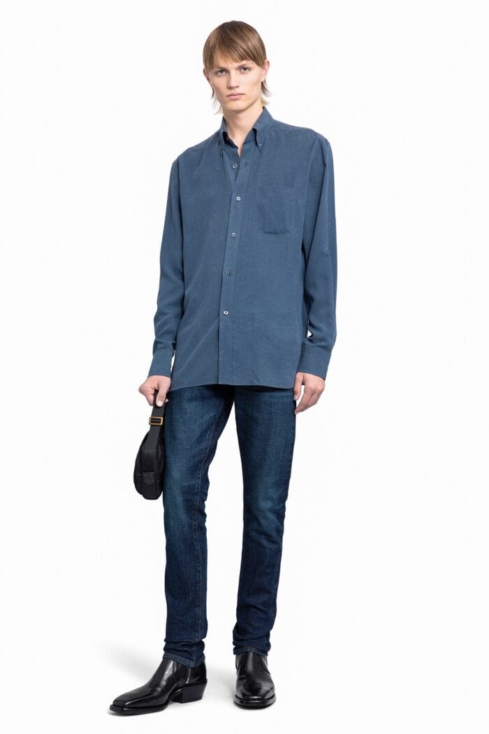 TOM FORD Fluid Silk Parachute Shirt