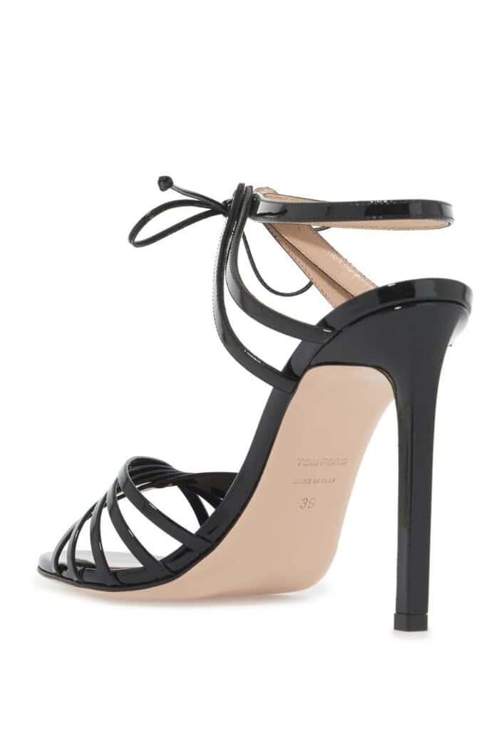 TOM FORD Glossy Sandals With Criss-cross