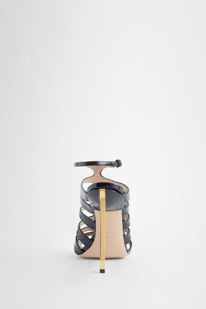 tom ford glossy stamped crocodile sandals TOM FORD Glossy Stamped Crocodile Sandals