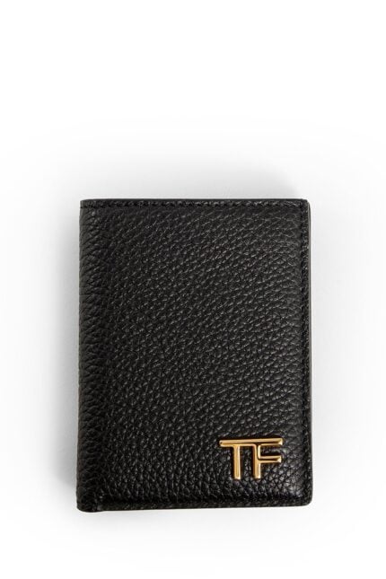 TOM FORD Grained Leather Folding Card Holder