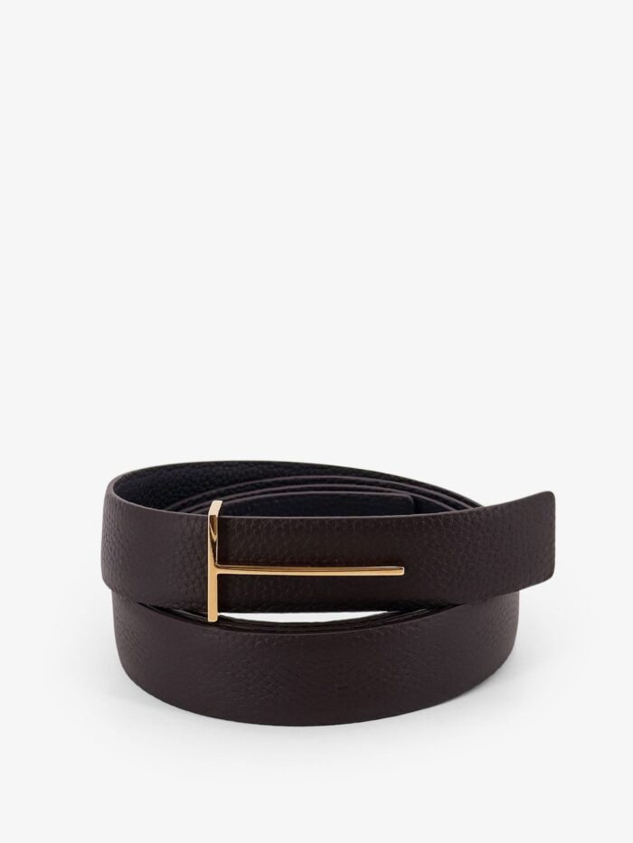 TOM FORD Hammered Leather Belt