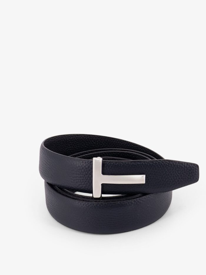 TOM FORD Hammered Leather Belt