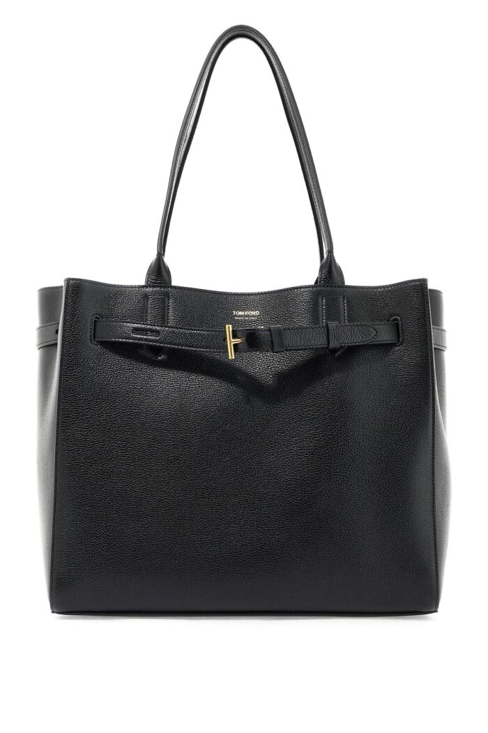 TOM FORD Hammered Leather Tote Bag