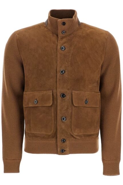 TOM FORD Knit And Suede Blouson