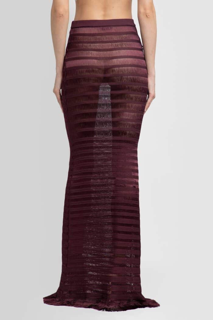 TOM FORD Ladder Slinky Viscose Long Skirt