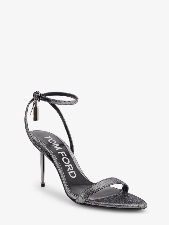 TOM FORD Laminated Leather Heeled Sandals