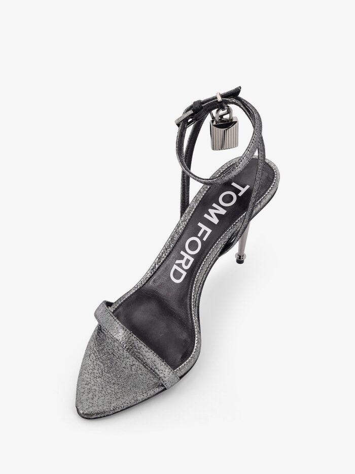 TOM FORD Laminated Leather Heeled Sandals