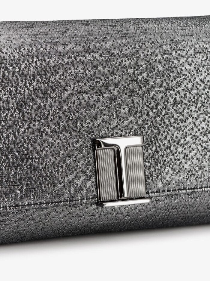 TOM FORD Laminated Pochette With Chain Shoulder Strap