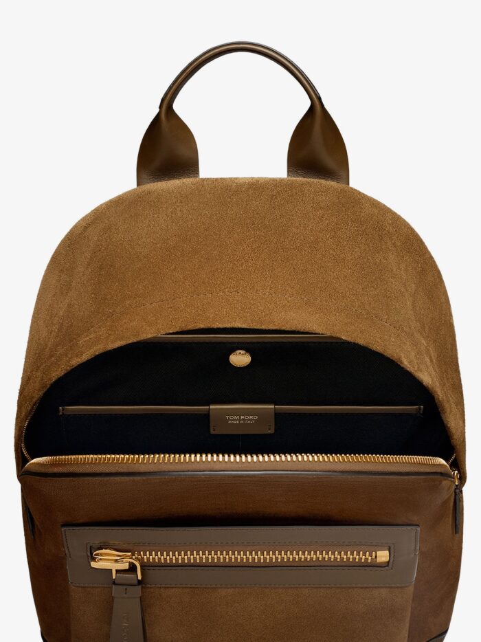 TOM FORD Leather And Suede Backpack