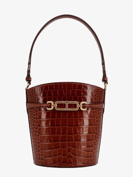 TOM FORD Leather Bucket Bag With Whitney T Logo