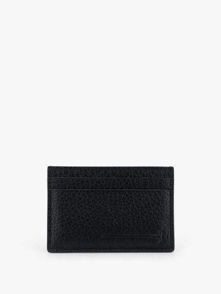 TOM FORD Leather Card Holder With Embossed Logo