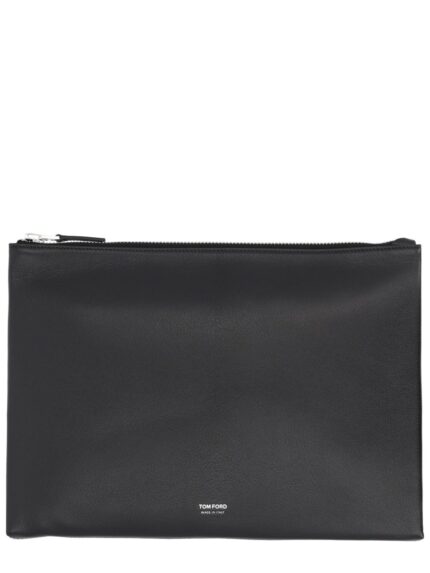 TOM FORD LEATHER CLUTCH BAG