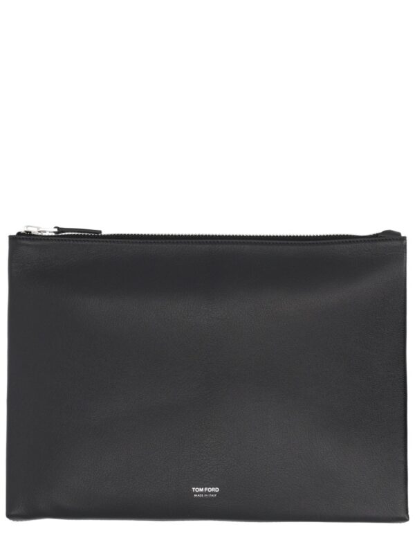 TOM FORD LEATHER CLUTCH BAG