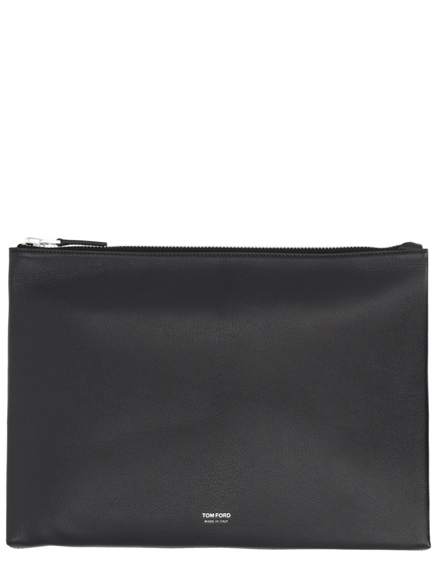 TOM FORD LEATHER CLUTCH BAG