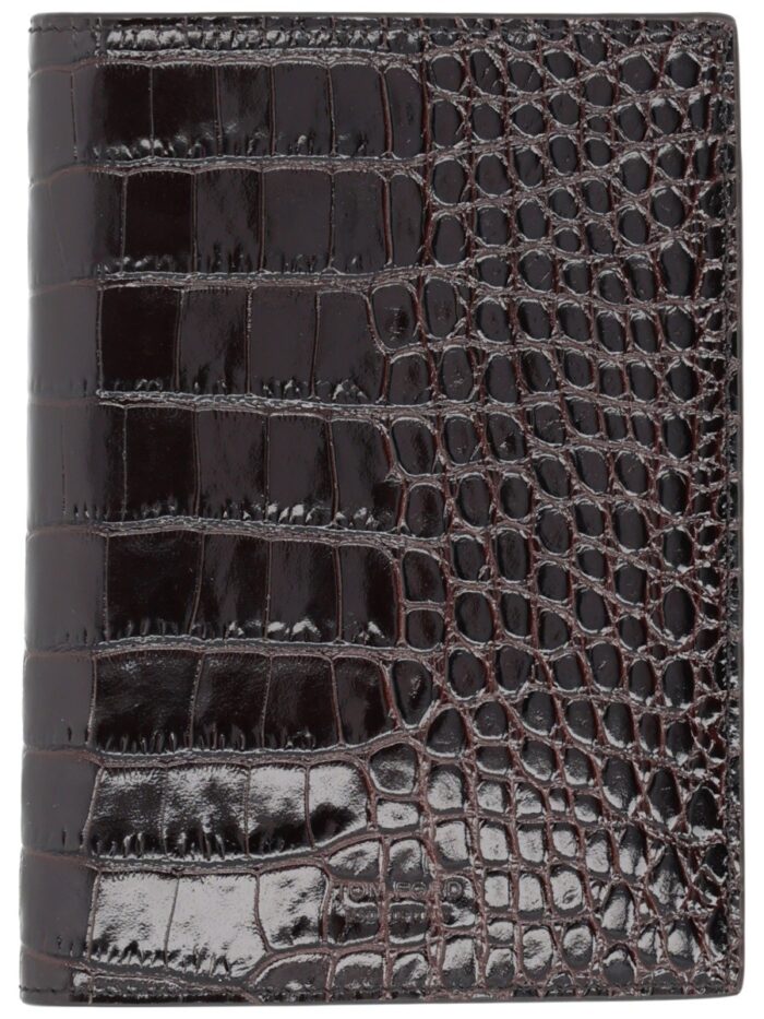 TOM FORD LEATHER PASSPORT HOLDER