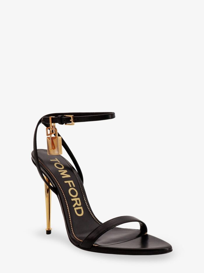 TOM FORD Leather Sandals With Logoed Padlock