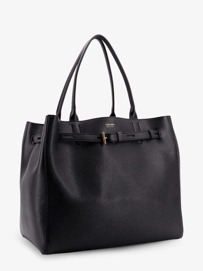 TOM FORD Leather Shoulder Bag With Logo