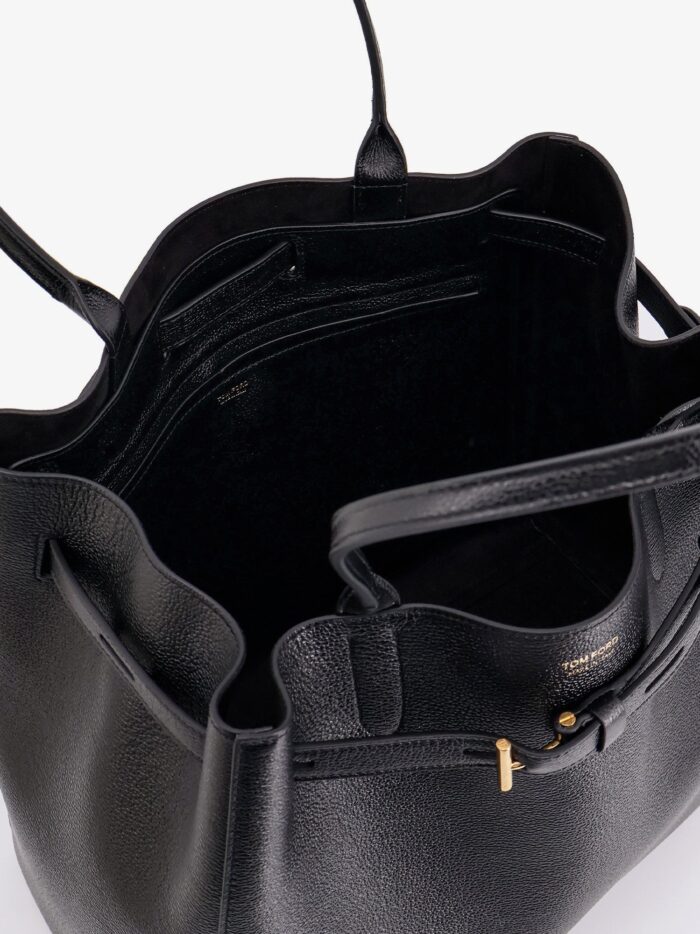 TOM FORD Leather Shoulder Bag With Logo