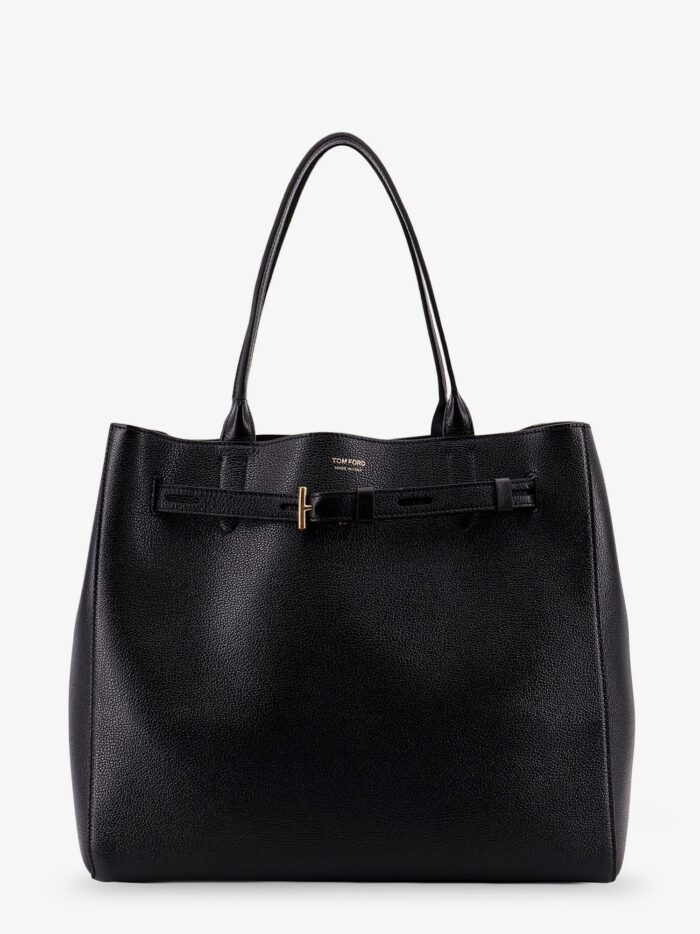 TOM FORD Leather Shoulder Bag With Logo