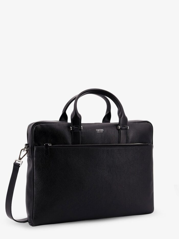 TOM FORD Leather Work Bag With Logo