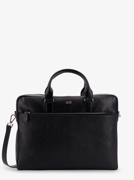 TOM FORD Leather Work Bag With Logo