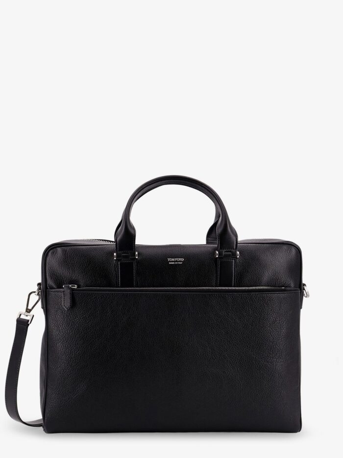 TOM FORD Leather Work Bag With Logo