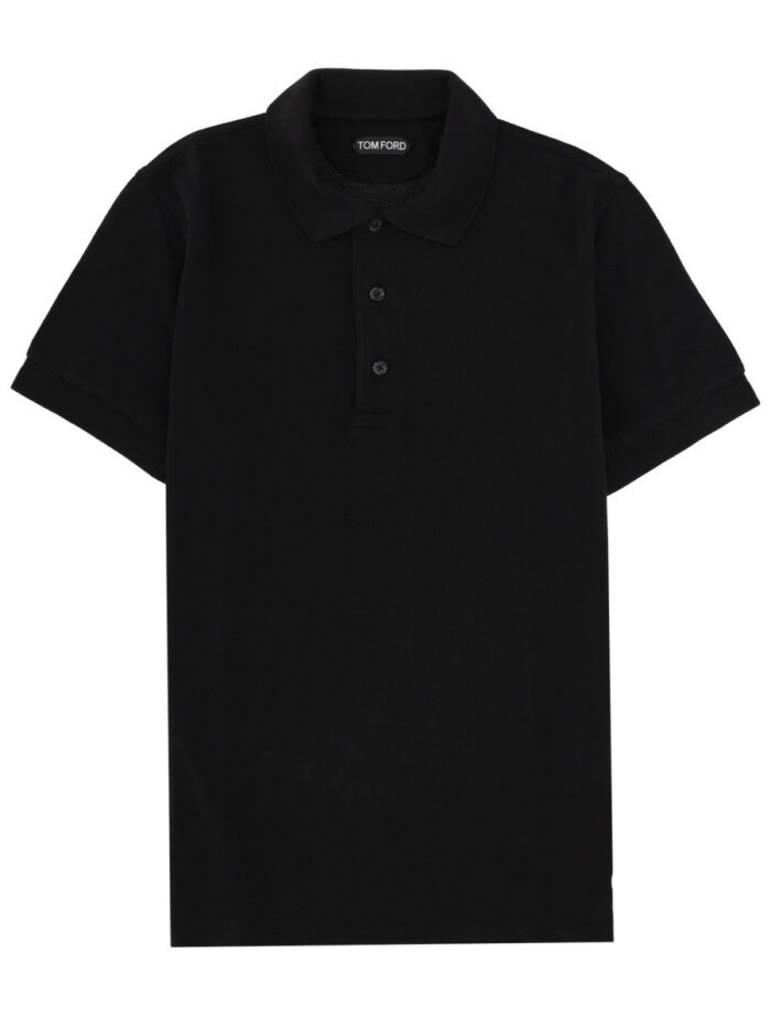 TOM FORD LYOCELL AND COTTON POLO SHIRT