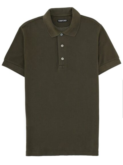 TOM FORD LYOCELL AND COTTON POLO SHIRT