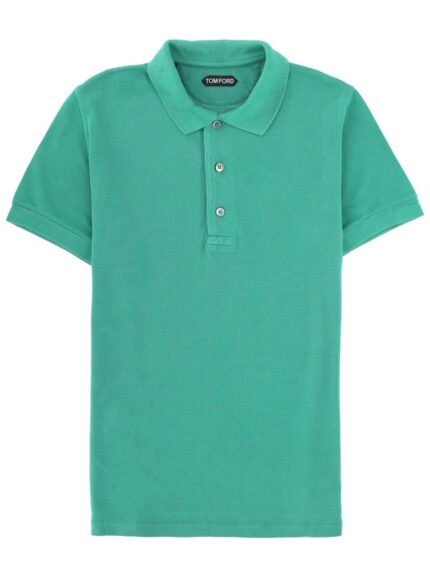 TOM FORD LYOCELL AND COTTON POLO SHIRT