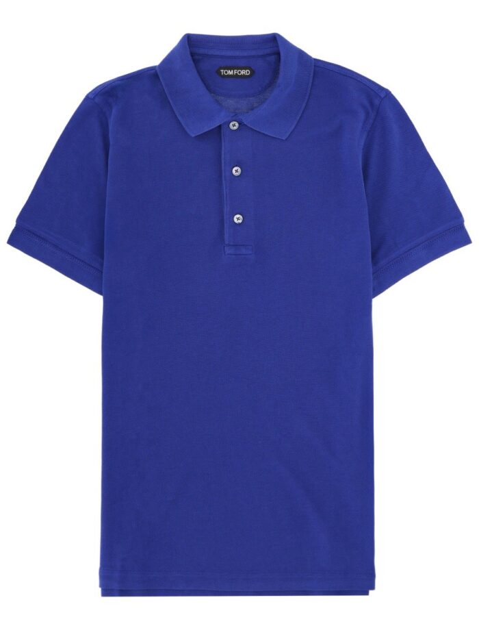 TOM FORD LYOCELL AND COTTON POLO SHIRT