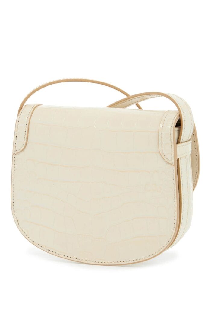 TOM FORD Mini Shoulder Bag Crocodile Ivory With Adjustable Strap