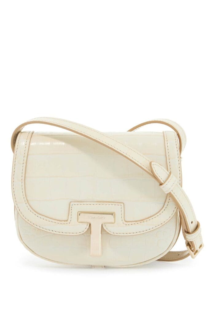 TOM FORD Mini Shoulder Bag Crocodile Ivory With Adjustable Strap