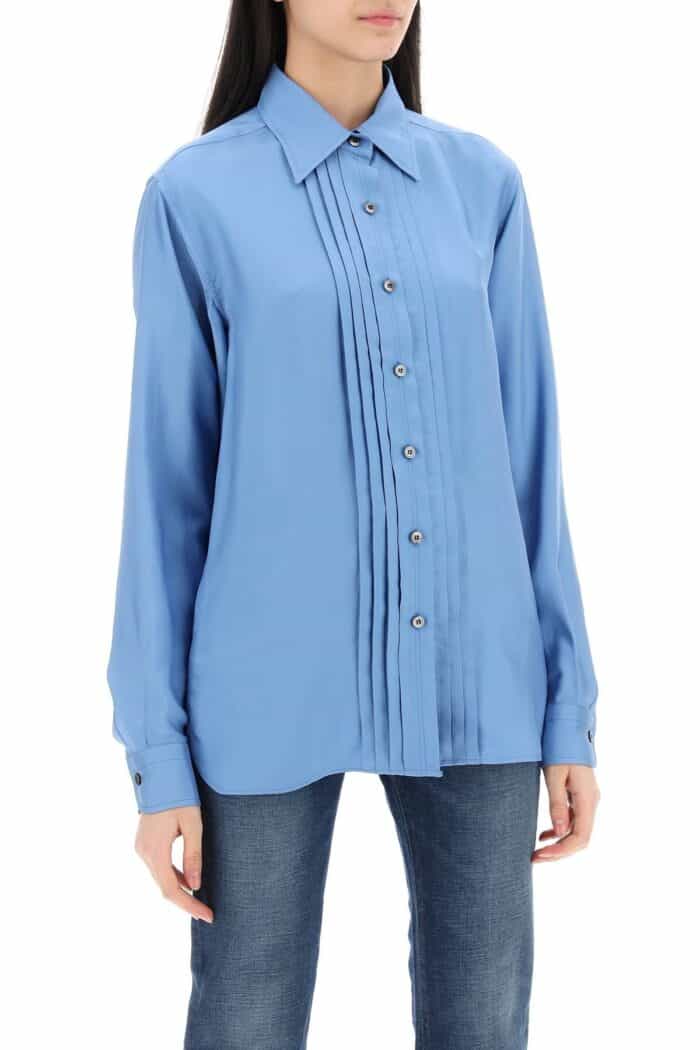 TOM FORD Pleated Bib Shirt With