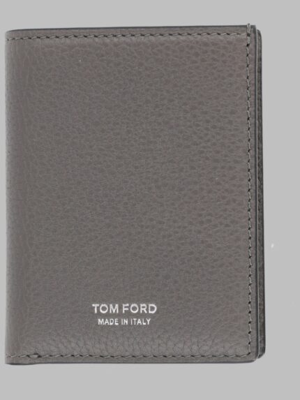 TOM FORD PORTACARTE PIEGHEVOLE IN PELLE FIORE