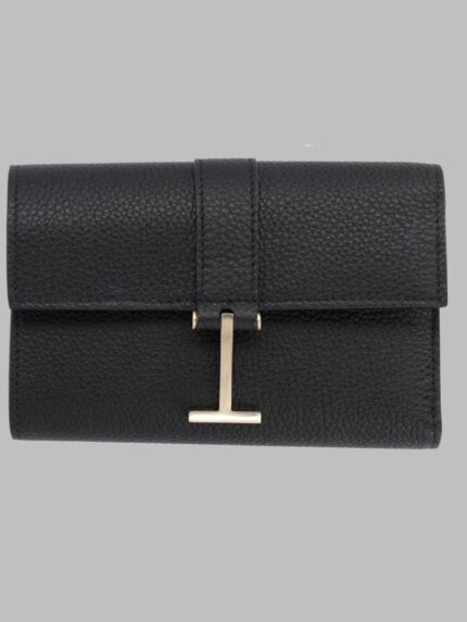 TOM FORD PORTAFOGLIO IN PELLE GRANATA