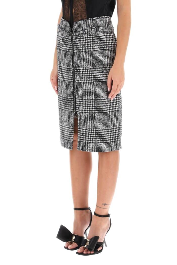 Tom Ford Prince Of Wales Pencil Skirt