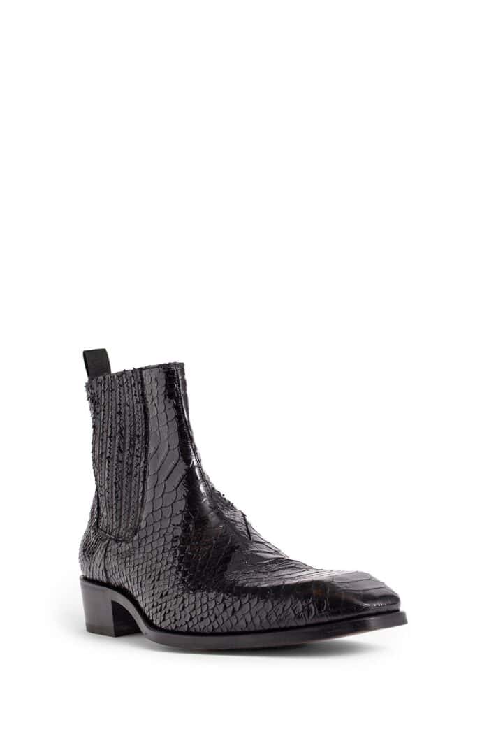 TOM FORD Printed Python Formal Boots