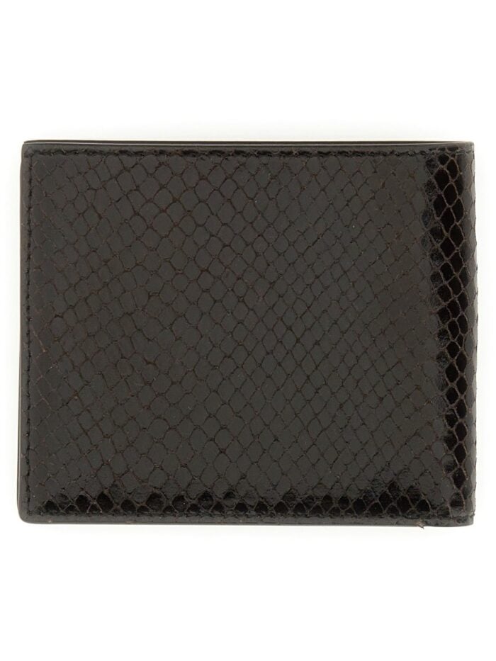 TOM FORD PYTHON PRINT CLASSIC BIFOLD WALLET