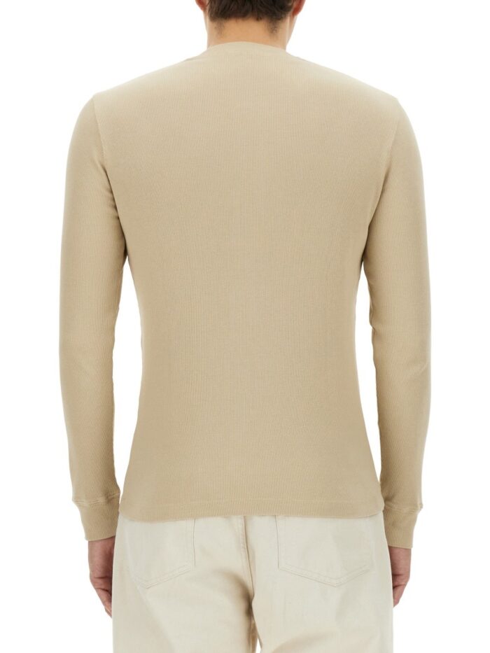 TOM FORD RIBBED "HENLEY" T-SHIRT