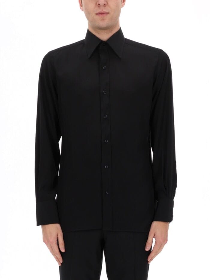 tom ford shirt with classic collar TOM FORD SHIRT WITH CLASSIC COLLAR