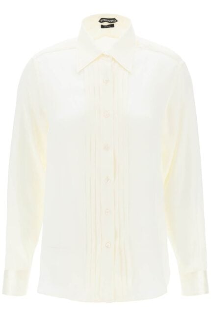 TOM FORD Silk Charmeuse Blouse Shirt