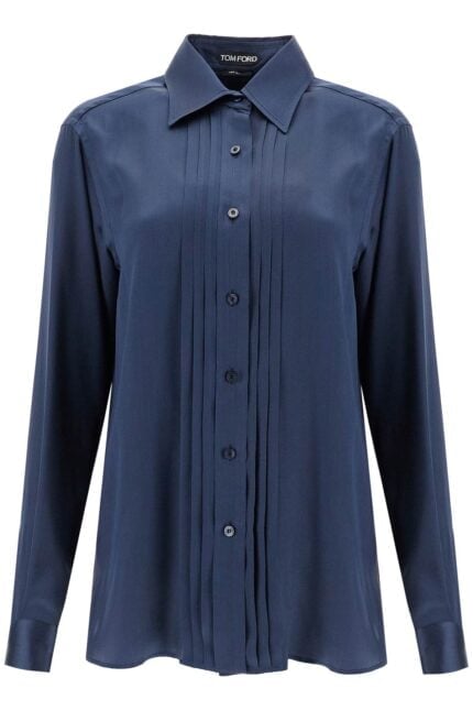 TOM FORD Silk Charmeuse Blouse Shirt