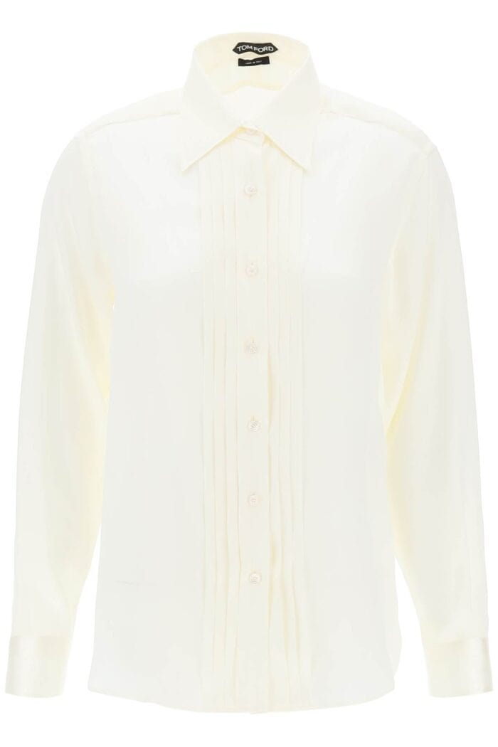 TOM FORD Silk Charmeuse Blouse Shirt