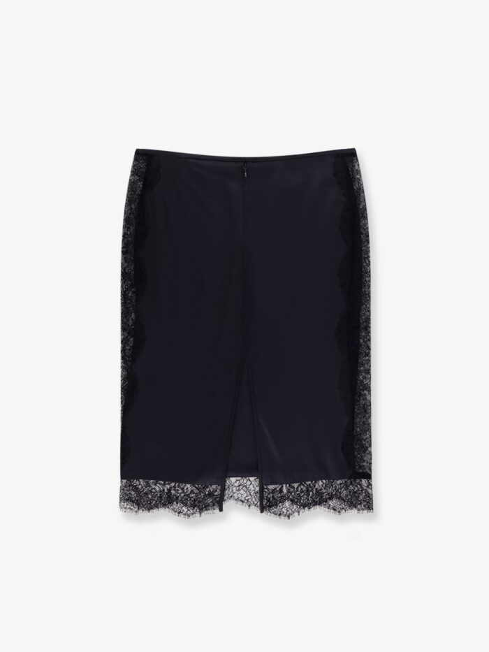 TOM FORD Silk Skirt With Lace Inserts