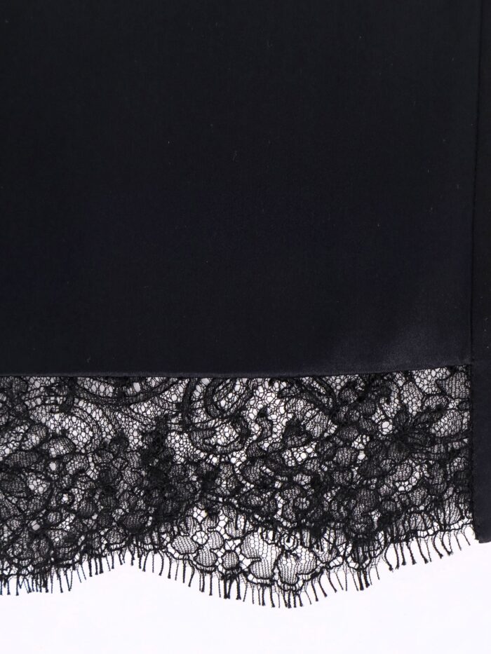 TOM FORD Silk Skirt With Lace Inserts