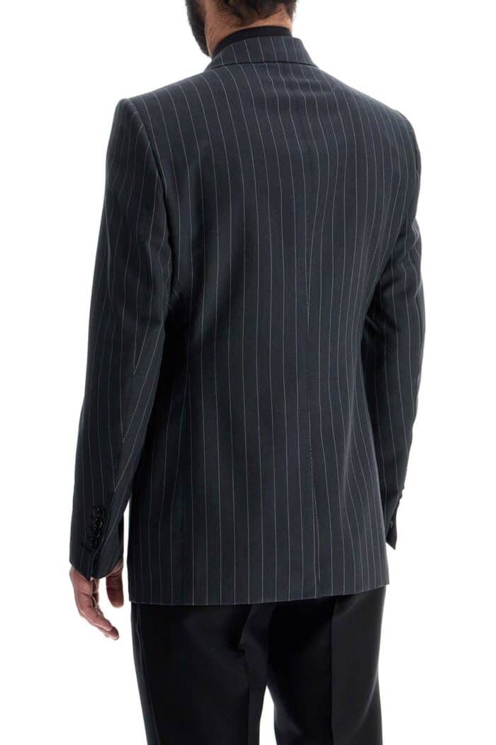 TOM FORD Slim Fit Single-breasted Jacket Dark Grey Virgin Wool
